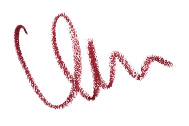 Beyaz arka plan üzerinde kozmetik karakalem