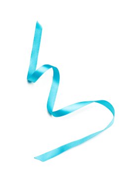 kurdele beyaz arkaplanda izole edildi