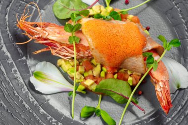 Izgara waterprawn, görünümü kadar yakın