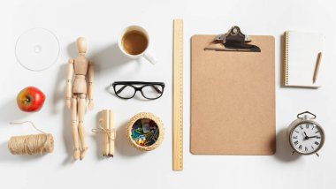 renkli çalışma alanı yakın çekim 