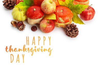 Mutlu Şükran günü etiketi ile sonbahar kabaklar 