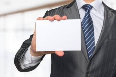 El holding beyaz boş iş