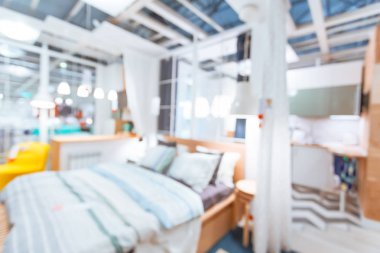 Arka plan olarak bulanık modern iç