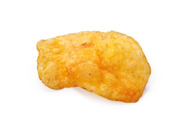 Patates cipsi beyaz arkaplanda izole