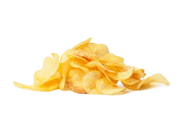 Potato Chips Isolated White — Stock Photo, Image