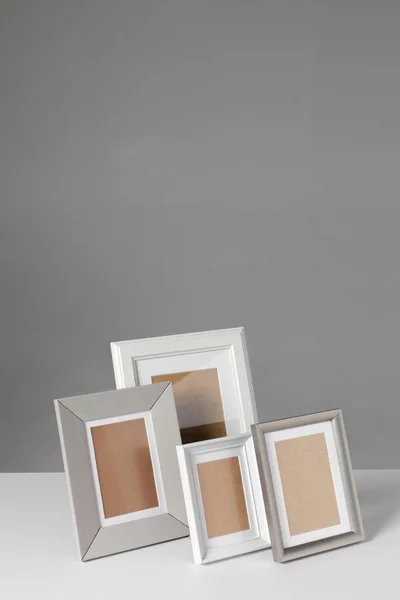 Пустая Рамка Столе — стоковое фото