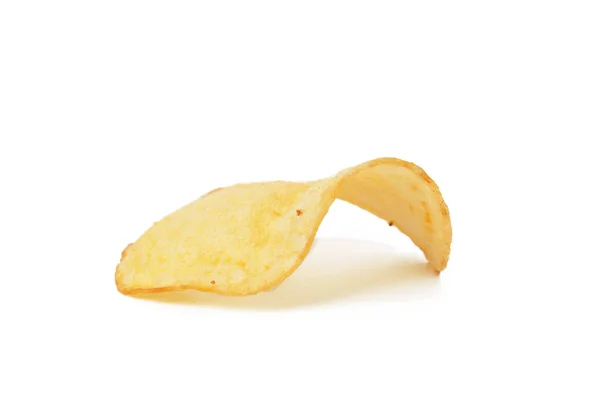 Kartoffelchips Isoliert Auf Weiß — Stockfoto