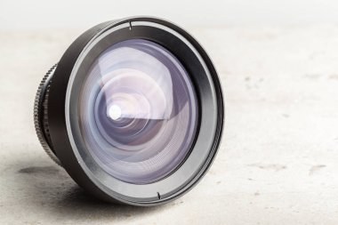 Kamera lens arka plan üzerinde yakın çekim, yakın çekim