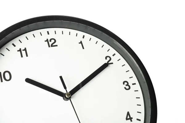 Simple Classic Black White Wall Clock — Stock Photo, Image