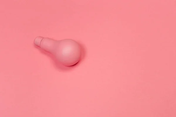 Pink Pastel Light Bulb Close View — Stock Photo, Image