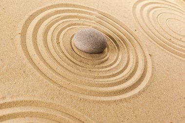 Zen Bahçe meditasyon taş arka plan