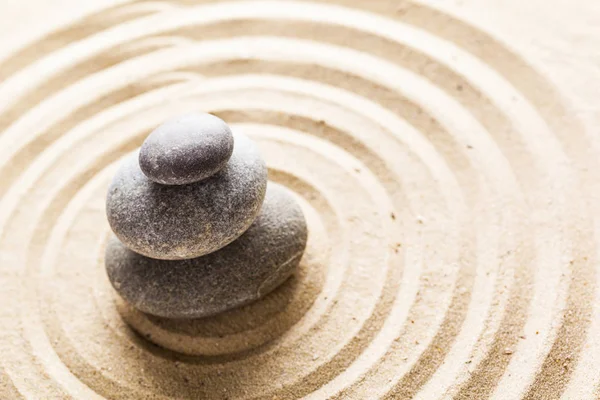 Zen Meditation Stones Sandy Background — Stock Photo, Image