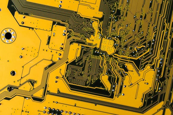 Primer Plano Placa Circuito Como Fondo — Foto de Stock