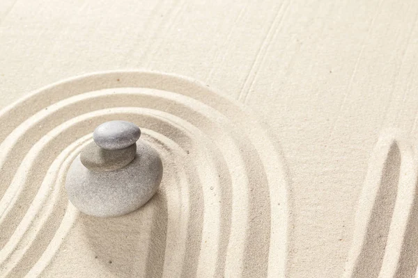 Zen Meditation Stenar Sandstranden Bakgrund — Stockfoto