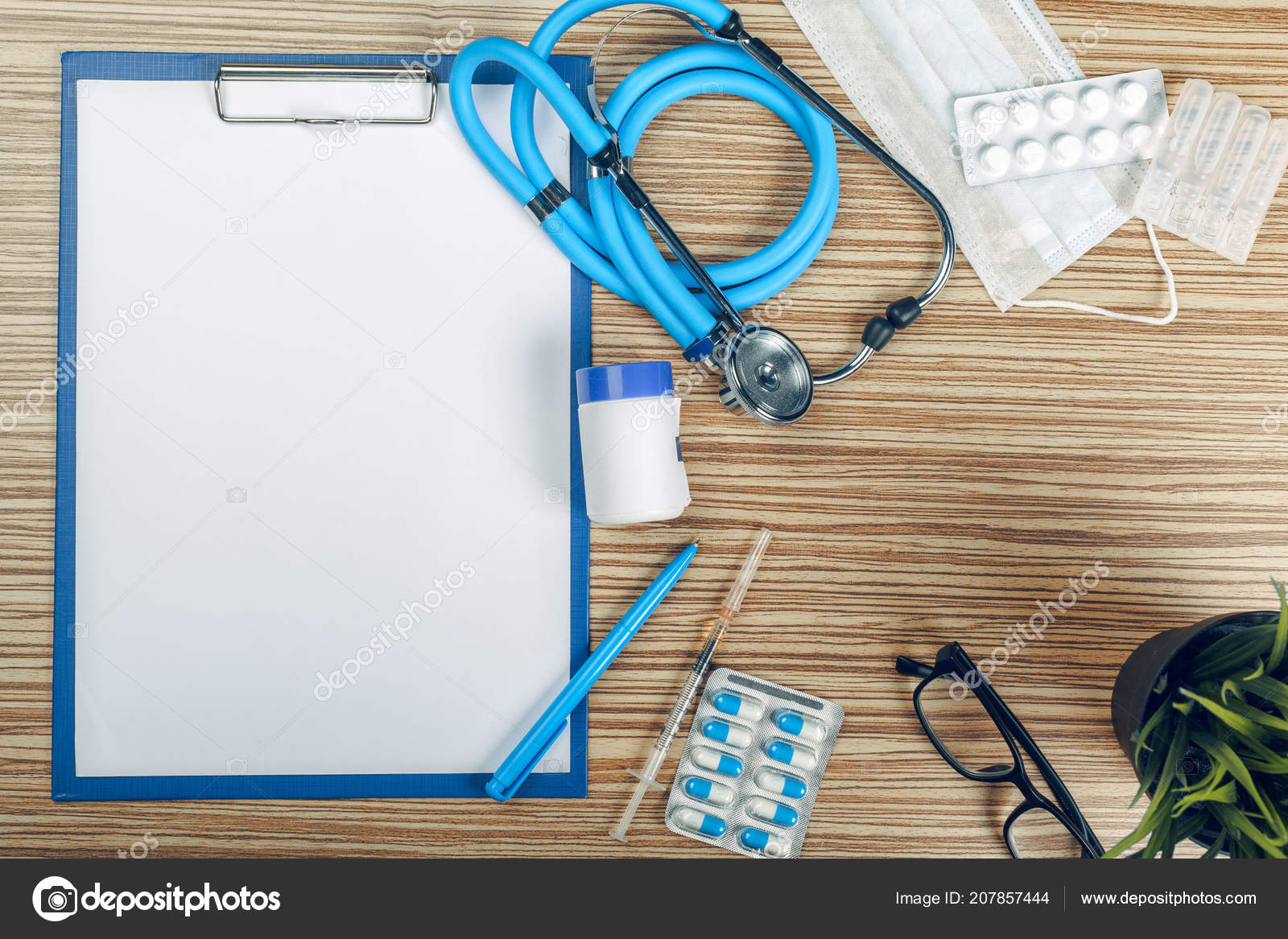 Top View Medical Equipment Copy Space Stock Photo by ©Fotofabrika 207857444