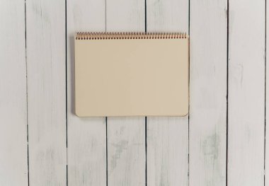 Ahşap ofis resepsiyon masası Not defteri ile