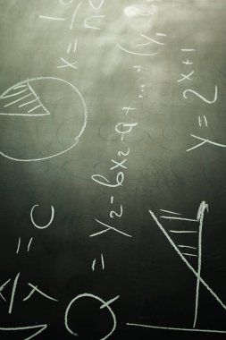 matematik formülleri yazı tahtası üzerinde kapat