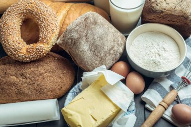 süt ve fırın ürünleri, yakından görmek 