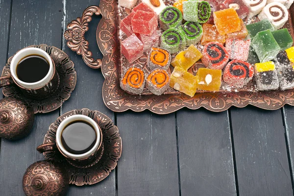 Türkische Süßigkeiten Hintergrund Nahaufnahme — Stockfoto