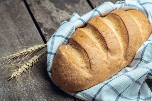 Vers Gebakken Brood Vergrote Weergave — Stockfoto