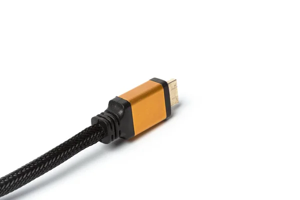 Кабель Hdmi Ізольовано Білому Фоні — стокове фото