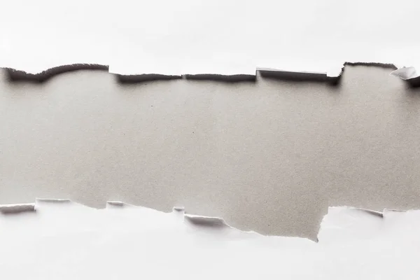 White Ripped Paper Close View — Stock Photo, Image