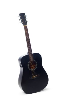 elektro gitar beyaz arkaplanda izole edildi
