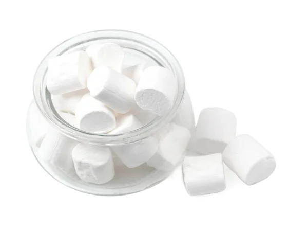 Marshmallow Blanco Esponjoso Con Espacio Para Copiar — Foto de Stock