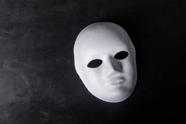white mask close up clipart