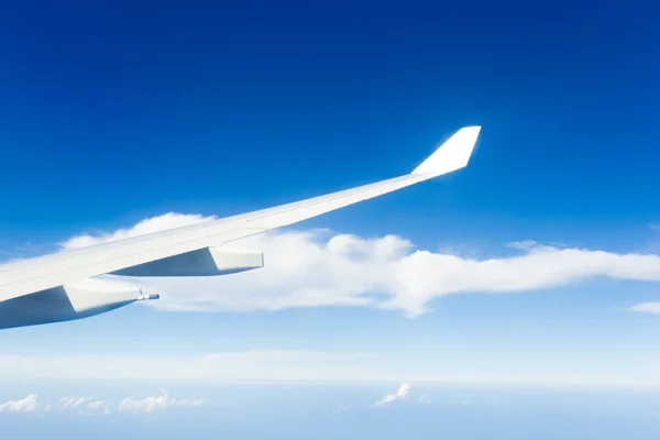Avião Céu Férias Conceito Viagem — Fotografia de Stock