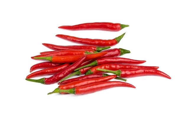 Hot Peppers Isolated White Background — Stock Photo, Image