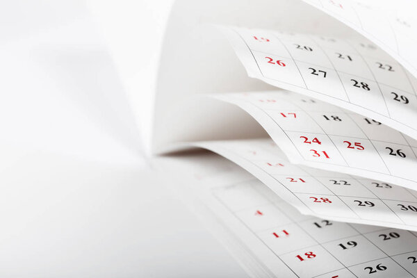 Pages Calendrier Concept Temps Affaires — Photo