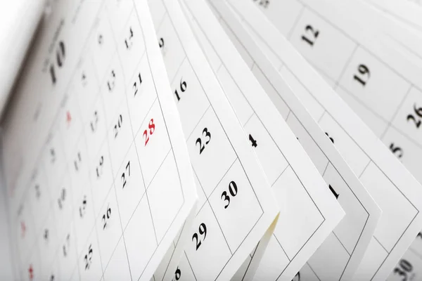 Календарь Страниц Концепция Рабочего Времени — стоковое фото