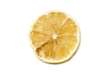 Narenciye meyve üzerinde beyaz izole kurutulmuş