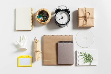 renkli çalışma alanı yakın çekim 