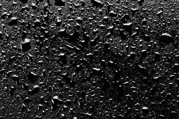 Gotas Água Salpicos Chão Preto — Fotografia de Stock