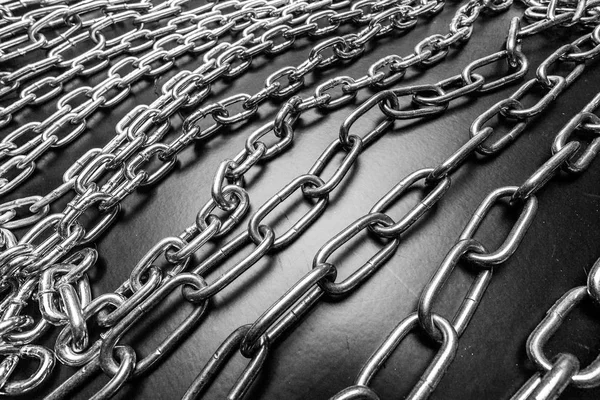 Chains Black Background — Stock Photo, Image