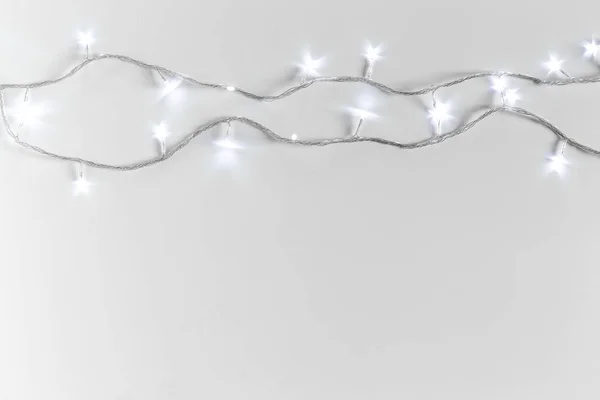 Kerstverlichting Lichte Achtergrond — Stockfoto