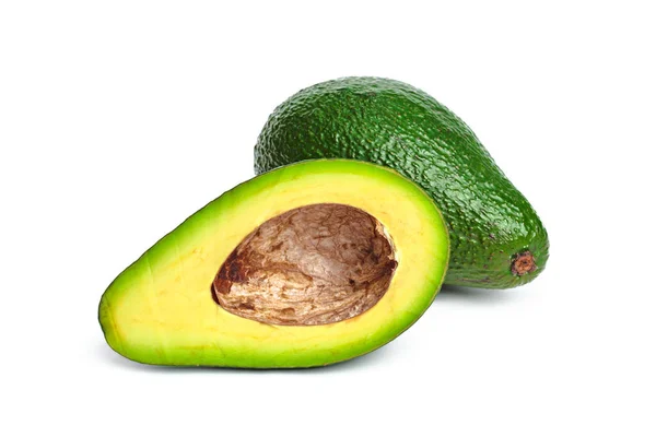 Avocado Geïsoleerd Een Witte Achtergrond — Stockfoto