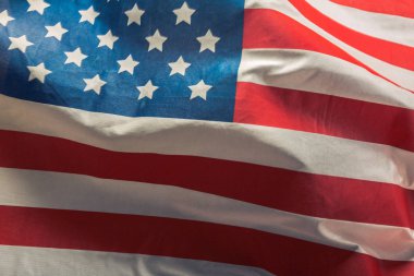 closeup karıştırdı Amerikan bayrağı
