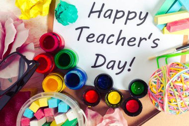 Öğretmenin gün tatil. kopya alanı