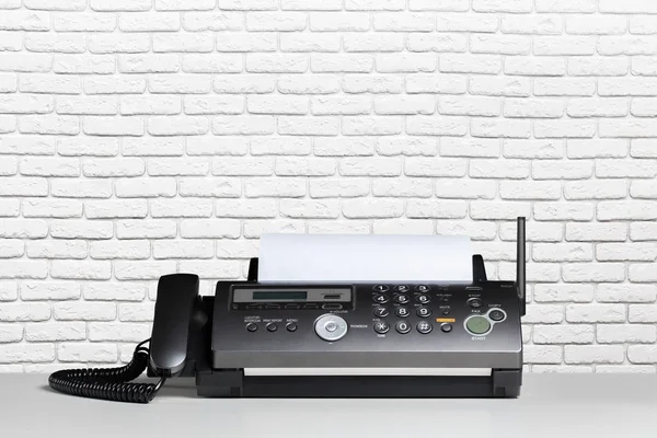 close up of Fax machine, communication