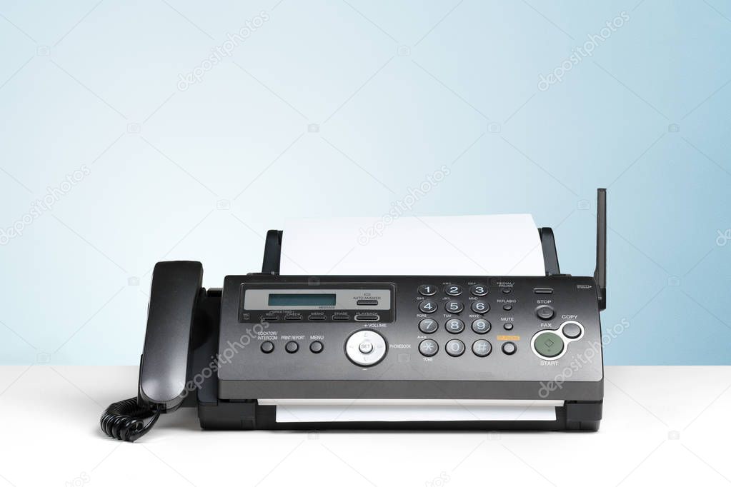 Fax machine in the office