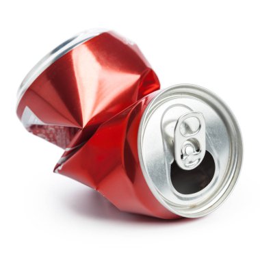 Beyaz bir arka plan üzerinde izole sıkıştırılmış kutular