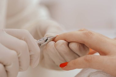 Manikürcü manikür, yakından görmek 