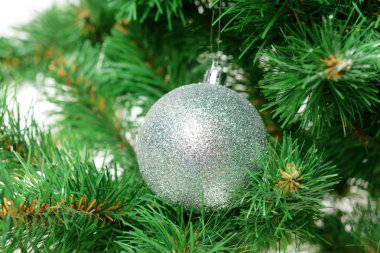 Noel ağacı ile dekorasyon, yakın çekim.