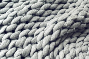 Gri dev ekose örgü