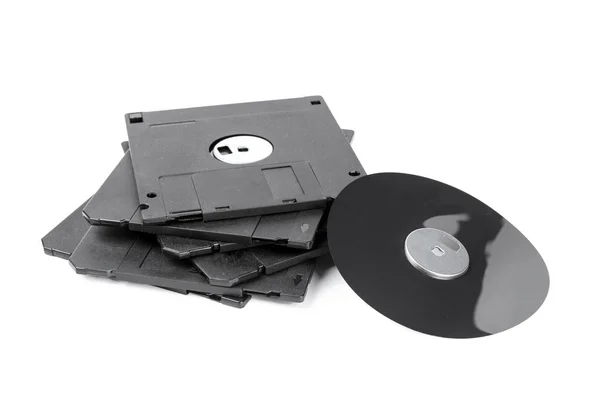 Floppy Disk Isolato Vicino — Foto Stock