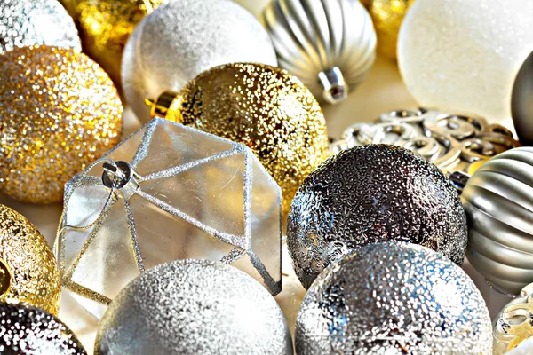 クリスマスの休日の装飾のクローズ アップ ビュー — ストック写真