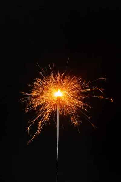 Sparkler Christmas Decoration Close — Stock Photo, Image